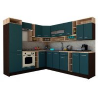 Bucatarie de Colt COSSY NEW ST. 230-260 Wenge / Decor 0244